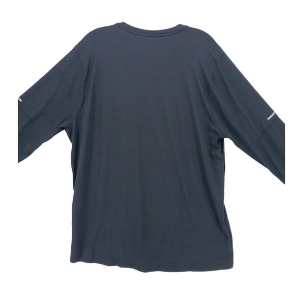 NWT Nike Dri-FIT Element Crew Black Running Long Sleeve Top Thumboles - Picture 6 of 13